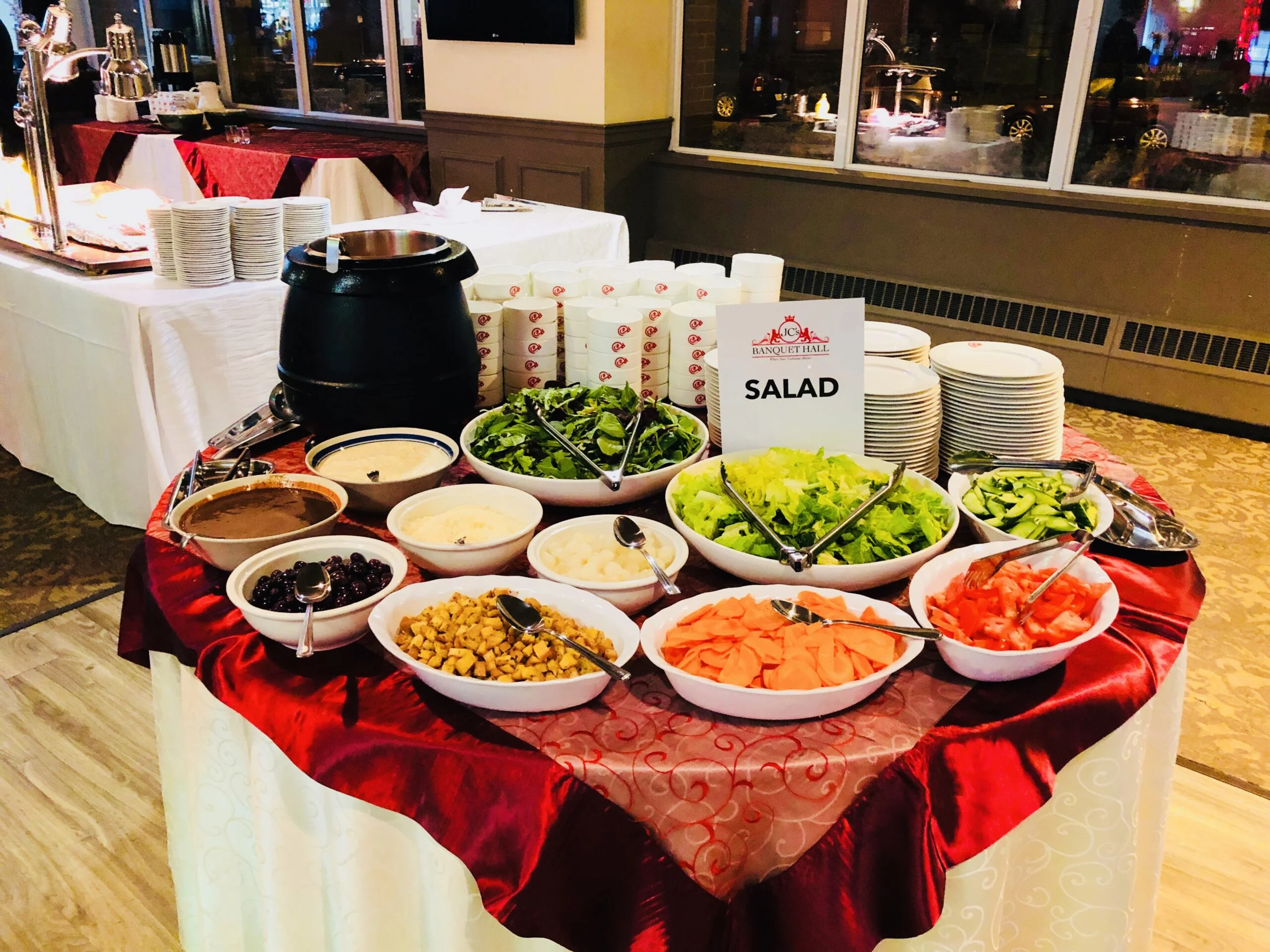 Nice food arangement on table